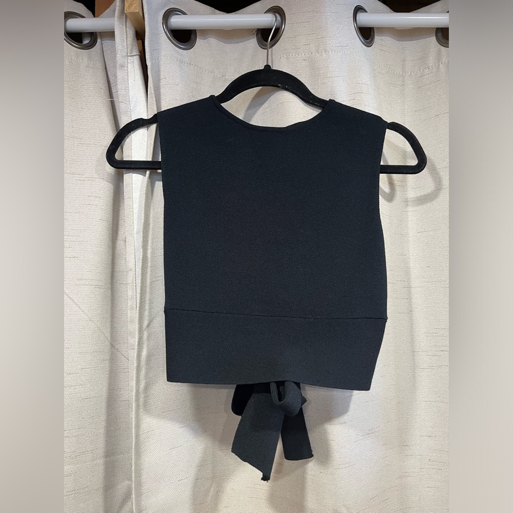 NWT Wild Fable tie back cropped sweater tank XS